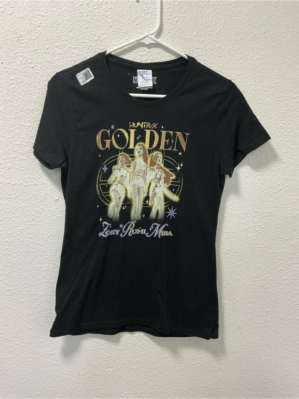 Netflix K-Pop Demon Hunters HUNTR/X Golden T Shirt Women XS Zoey Rumi Mira